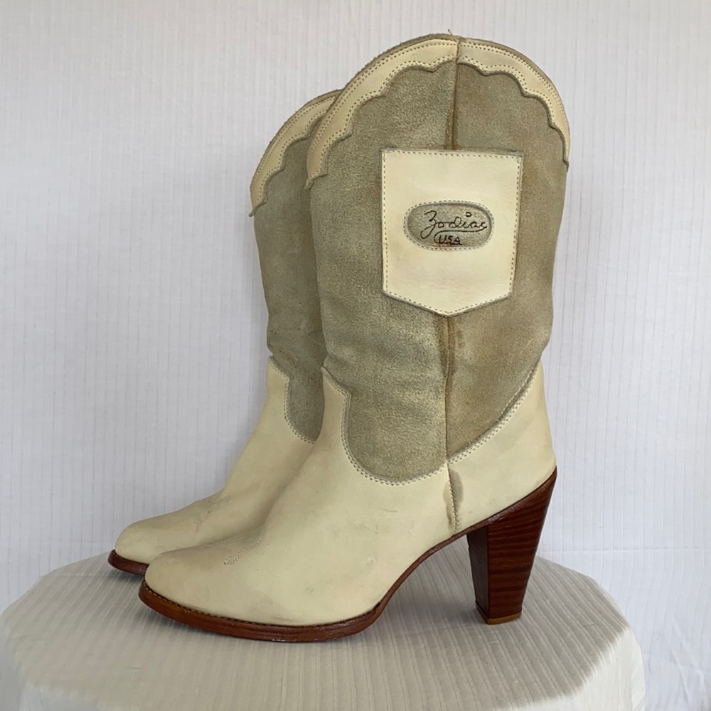 Vintage Zodiac USA heeled cowboy boots (8.5/9)